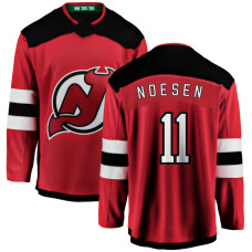 New Jersey Devils #11 Stefan Noesen Home Breakaway Red Jersey