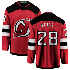 New Jersey Devils #28 Timo Meier Home Breakaway Red Jersey