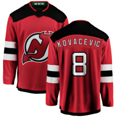 New Jersey Devils #8 Johnathan Kovacevic Home Breakaway Red Jersey