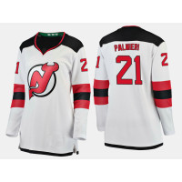 Women's New Jersey Devils #21 Kyle Palmieri Road Breakaway Player Fanatics Branded White Jersey