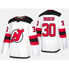 New Jersey Devils #30 Retired Martin Brodeur Road Authentic Player White Jersey