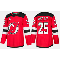 New Jersey Devils #25 Mirco Mueller Home Red Jersey