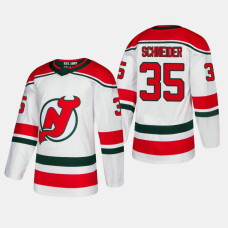 Men's New Jersey Devils Cory Schneider 2019 Authentic Player White Alternate Jersey