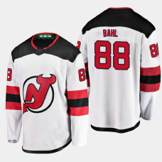Men's New Jersey Devils Kevin Bahl #88 Away 2021 White Jersey