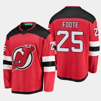 Men's New Jersey Devils Nolan Foote #25 Home 2021 Red Jersey Men's New Jersey Devils Nolan Foote #25 Home 2021 Red Jersey