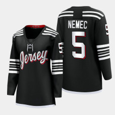 Simon Nemec New Jersey Devils Alternate 2022 NHL Draft Black Jersey