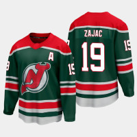 Men's New Jersey Devils Travis Zajac #19 Special Edition 2021 Green Jersey
