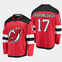 Men's New Jersey Devils Yegor Sharangovich #17 Home 2020-21 Breakaway Player Red Jersey