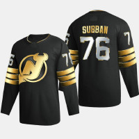 Men New Jersey Devils p. k. subban #76 2020-21 Golden Edition Limited Authentic Jersey - Black