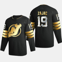 Men New Jersey Devils travis zajac #19 2020-21 Golden Edition Limited Authentic Jersey - Black