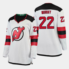 Women's New Jersey Devils Ryan Murray #22 2020-21 Away Breakaway Player White Jersey