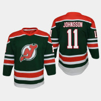 Youth New Jersey Devils Andreas Johnsson #11 Reverse Retro Special Edition Replica 2020-21 Jersey Green
