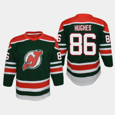 Youth New Jersey Devils Jack Hughes #86 Reverse Retro Special Edition Replica 2020-21 Jersey Green Youth New Jersey Devils Jack Hughes #86 Reverse Retro Special Edition Replica 2020-21 Jersey Green